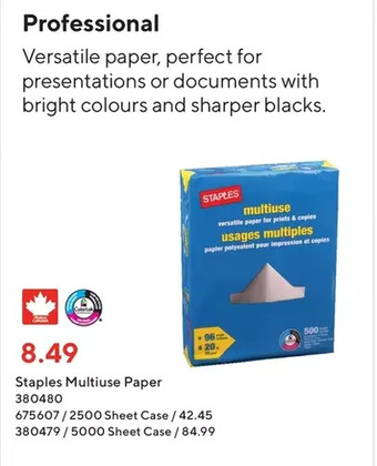 Staples Staples multiuse paper offer