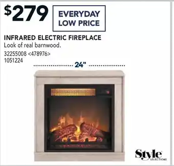 RONA Style selections 24" infrared electric fireplace offer