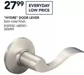 RONA Reliabilt "hydre" door lever offer