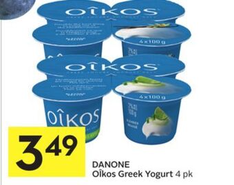 Foodland Danone oîkos greek yogurt 4 pk offer