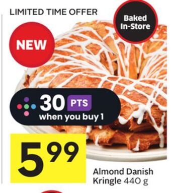 Foodland Almond danish kringle 440 g offer
