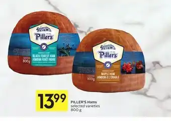 Foodland Piller's hams selected varieties 800 g offer