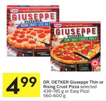 Foodland Dr. oetker giuseppe thin or rising crust pizza selected-g or easy pizzi 560-600 g offer