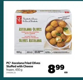 Real Canadian Superstore Pc® ascolana fried olives stuffed with cheese, 450 g offer