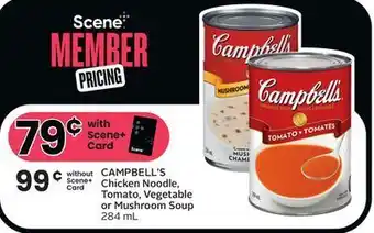 Foodland Campbell's chicken noodle, tomato, vegetable or mushroom soup 284 ml offer