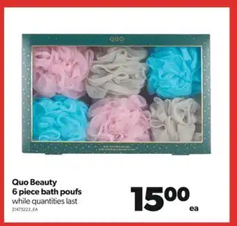 Real Canadian Superstore Quo beauty 6 piece bath poufs offer