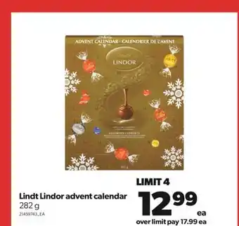 Real Canadian Superstore Lindt lindor advent calendar, 282 g offer