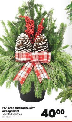 Real Canadian Superstore Pc® large outdoor holiday arrangement offer