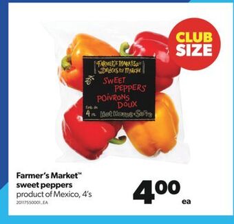 Real Canadian Superstore Farmer's market™ sweet peppers, 4's offer
