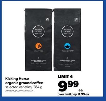 Real Canadian Superstore Kicking horse organic ground coffee, 284 g offer