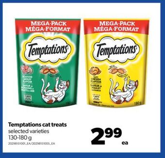 Real Canadian Superstore Temptations cat treats, 130-180 g offer