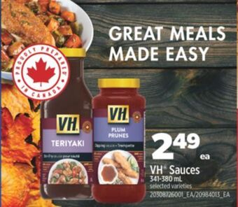 Real Canadian Superstore Vh® sauces, 341-380 ml offer