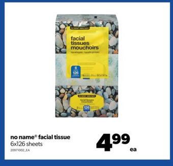 Real Canadian Superstore No name® facial tissue, 6x126 sheets offer
