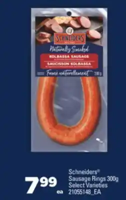 Real Canadian Superstore Schneiders® sausage rings 300g offer