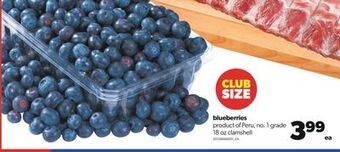 Real Canadian Superstore Blueberries, 18 oz clamshell offer