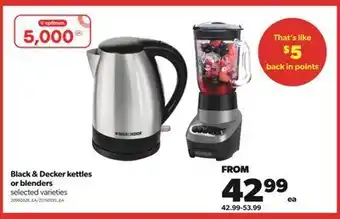 Real Canadian Superstore Black & decker kettles or blenders offer