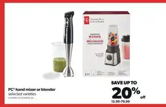 Real Canadian Superstore Pc® hand mixer or blender offer