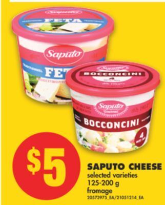 No Frills Saputo cheese, 125-200 g offer