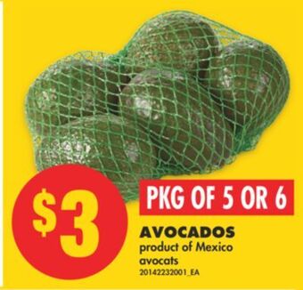 No Frills Avocados, pkg of 5 or 6 offer