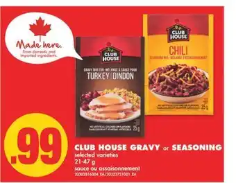 No Frills Club house gravy or seasoning, 21-47 g offer