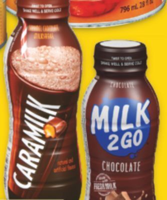 No Frills Neilson milkshakes or milk2go flavoured milk, 310 ml offer