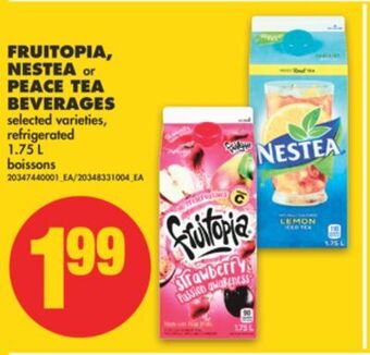 No Frills Fruitopia, nestea or peace tea beverages, 1.75 l offer