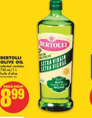 No Frills Bertolli olive oil, 750 ml/1 l offer