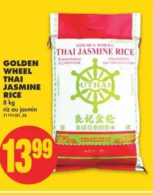No Frills Golden wheel thai jasmine rice, 8 kg offer