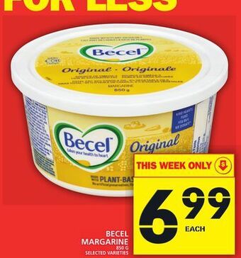 Food Basics Becel margarine offer