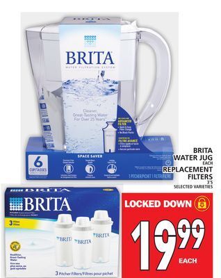 Food Basics Brita water jug or replacement filters offer