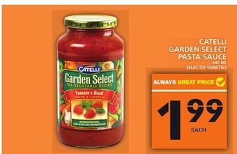 Food Basics Catelli garden select pasta sauce offer