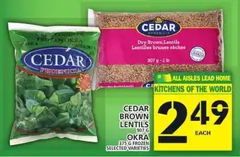 Food Basics Cedar brown lentils offer