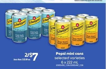 Independent Grocer Pepsi mini cans, 6 x 222 ml offer