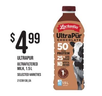 Independent Grocer Ultrapur ultrafiltered milk, 1.5 l offer