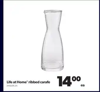 Real Canadian Superstore Life at home™ ribbed carafe offer