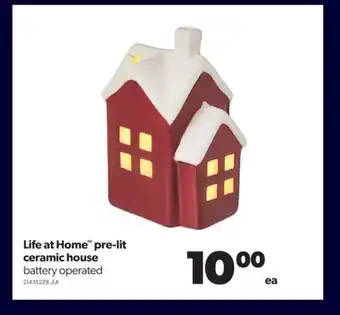 Real Canadian Superstore Life at home™ pre-lit ceramic house offer