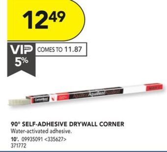 RONA Certainteed 90° self-adhesive drywall corner 10' offer