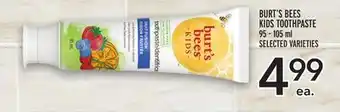 Metro Burt's bees kids toothpaste offer