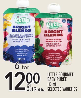Metro Little gourmet baby purée offer