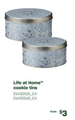 Loblaws Life at home™ cookie tins offer