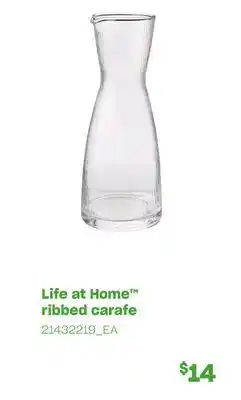Loblaws Life at home™ ribbed carafe offer