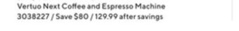 Staples Nespresso vertuo next coffee and espresso machine offer