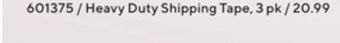 Staples Staples heavy duty shipping tape offer