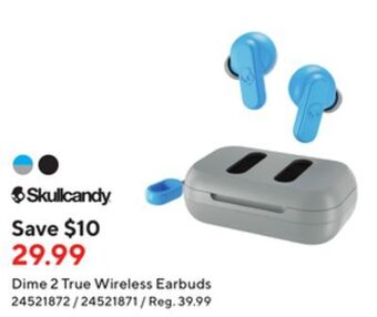 Staples Skullcandy dime 2 true wireless earbuds offer