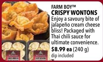 Farm Boy Farm boy™ crispy wontons offer