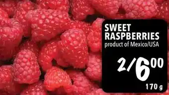 Farm Boy Sweet raspberries offer