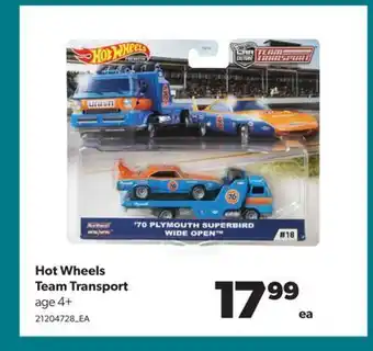 Real Canadian Superstore Hot wheels team transport offer