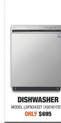 Home Depot Whirlpool dishwasher offer