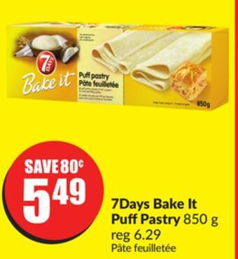 FreshCo 7days bake it puff pastry 850 g offer