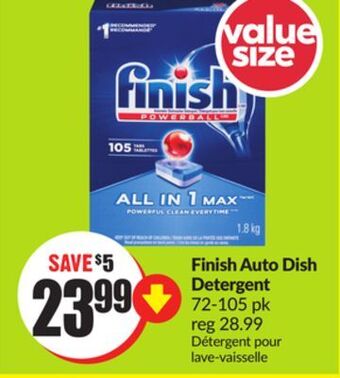 FreshCo Finish auto dish detergent 72-105 pk offer